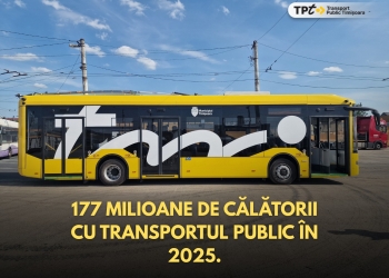 176 de milioane de călătorii într-un an: Timișorenii aleg tot mai mult transportul public