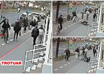 O adolescentă pe bicicletă, pălmuită după ce a dat peste un bărbat care mergea pe pistă, în vestul țării