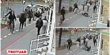 O adolescentă pe bicicletă, pălmuită după ce a dat peste un bărbat care mergea pe pistă, în vestul țării