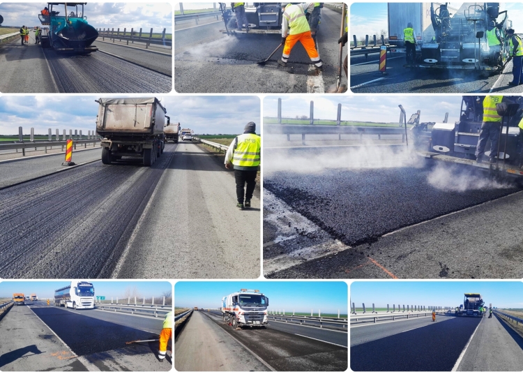 Noi lucrări de reparații pe autostradă, în vestul țării