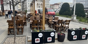 Înc-o tură de terase ilegale desființate din centrul Timișoarei