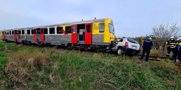 Accident feroviar tragic în Peciu Nou. Un bărbat și-a pierdut viața după impactul cu trenul