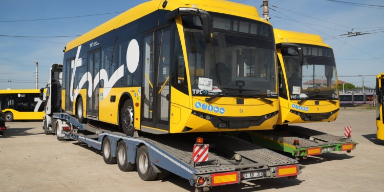 Primele autobuze electrice noi au ajuns la Timișoara