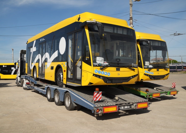 Primele autobuze electrice noi au ajuns la Timișoara