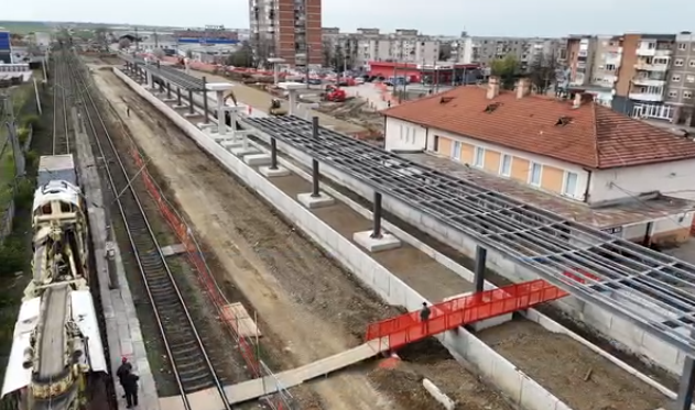 Avansează reabilitarea căii ferate Ronaţ Triaj – Arad! Stadiul lucrărilor se apropie de 30%