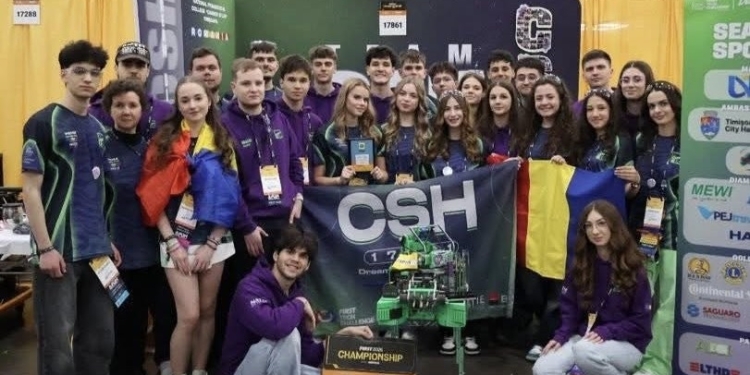 Echipa CSH din Timișoara, locul I la categoria Design Award în cadrul campionatului mondial de robotică din SUA
