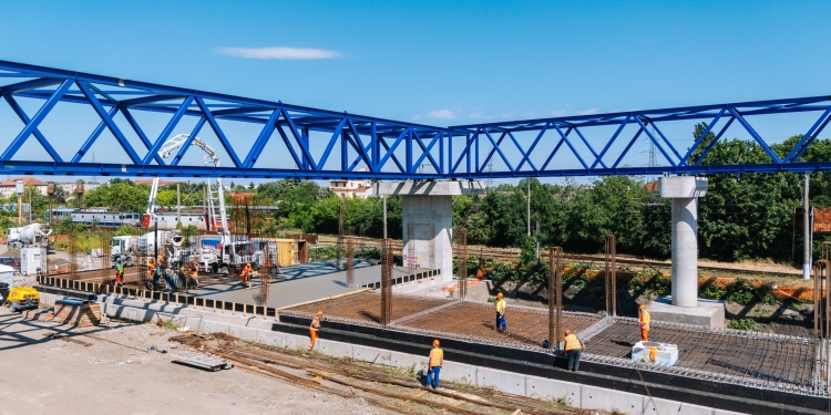 Continuă lucrările de modernizare a lotului 3, în stația Timișoara Nord FOTO