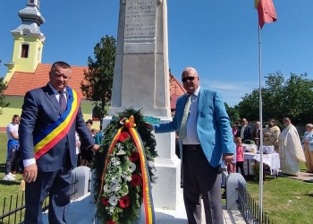 Ziua Națională a Eroilor, comemorată la Sânmihaiu Român FOTO