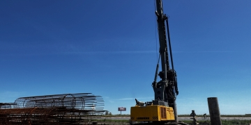 Lucrări în mai multe puncte pe șantierul centurii de vest a Timișoarei FOTO