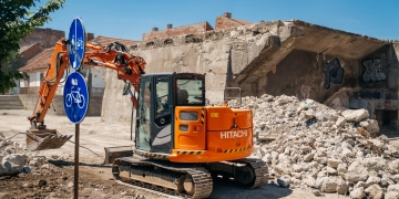 Continuă lucrările de reabilitare la Podul Muncii din Timișoara FOTO