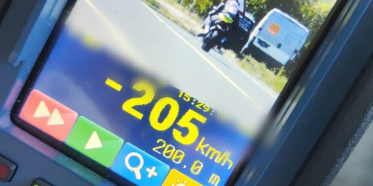 Record negativ de viteză pe DN 6: 205 km/h în localitatea Șuștra