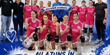 „Millenium Giarmata”, în elita handbalului școlar feminin. Singura reprezentantă a Timișului în finală