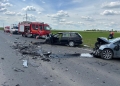 Accident grav între Birda și Gătaia. Drumul e blocat. Elicopterul SMURD și multiple echipaje, trimise la fața locului