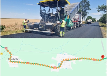 Atenție, șoferi, au început asfaltările pe DN 59A, între Timișoara și Beregsău Mare