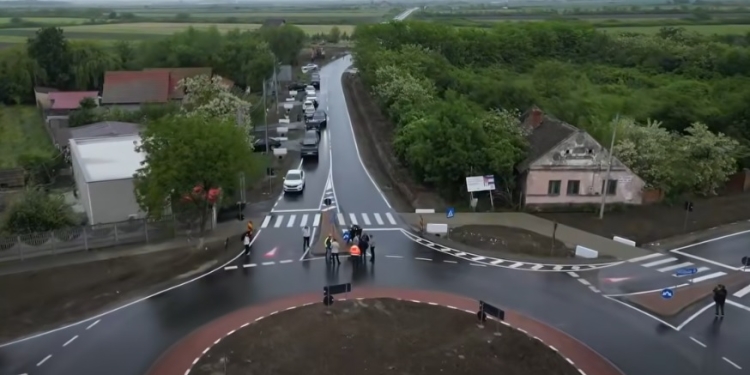 A fost deschis circulației drumul județean Sânmihaiu Român – Șag, parte din Centura Alternativă a Timișoarei