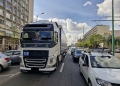 Șoferi de tir și camion, amendați de polițiștii locali din Timișoara pentru că au circulat prin zone interzise FOTO