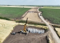 Prima lună de lucrări pe șantierul centurii de vest a Timișoarei aduce progrese pe mai multe fronturi FOTO