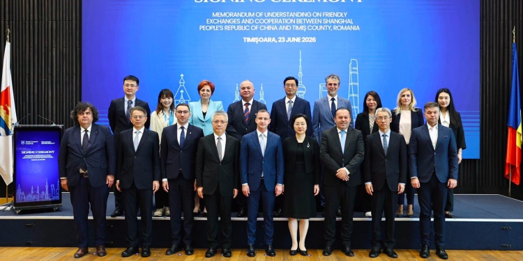 Timișul a început un parteneriat cu Shanghai, unul dintre cele mai puternice centre economice și tehnologice ale lumii FOTO