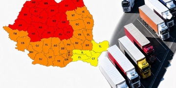 Restricţii de circulaţie pentru camioane din cauza caniculei, pe drumuri din vestul ţării