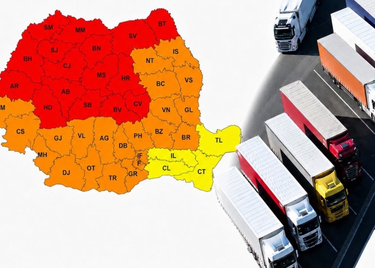 Restricţii de circulaţie pentru camioane, din cauza caniculei, pe drumuri din vestul ţării