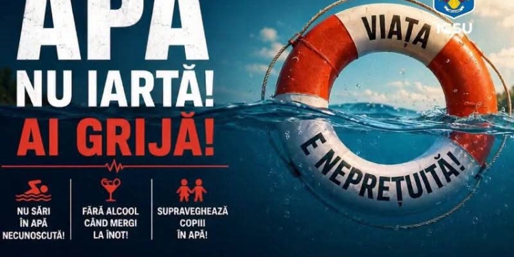 Avertismentul pompierilor: „Apa nu iartă!”. Recomandări pentru cei care merg la scăldat în această perioadă