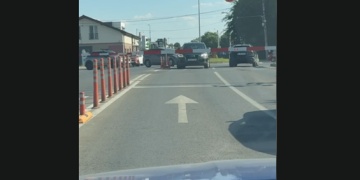 Barieră defectă la Giroc! Şoferii au fost nevoiţi să treacă pe roşu
