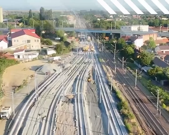 Au fost finalizate aproape 75% din lucrările de modernizare a căii ferate Lugoj – Timișoara Est