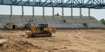 Arena „Eroii Timișoarei” se pregătește pentru gazon