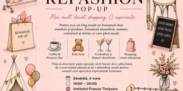 Shopping fără grabă, cocktailuri și spațiu de joacă, la Timișoara. Târgul „Refashion Pop-Up” a transformat curtea Institutului Francez într-o oază de relaxare