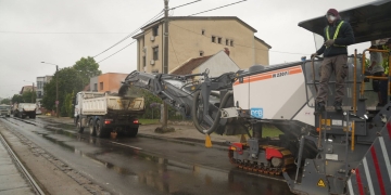 Primăria Timișoara continuă refacerea infrastructurii rutiere pe bulevardul Liviu Rebreanu