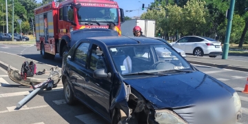 Accident pe B-dul Michelangelo din Timişoara, provocat de un şofer de 75 ani
