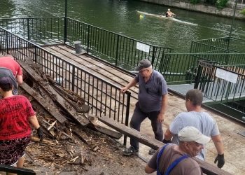 STPT modernizează pontoanele stațiilor de vaporetto de pe Bega