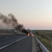 O maşină a luat foc pe autostrada A1, în apropiere de Timişoara