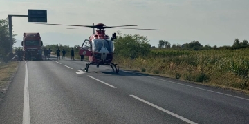Bărbat mort în urma unui accident grav, în Timiş! A fost alertat şi elicopterul SMURD FOTO