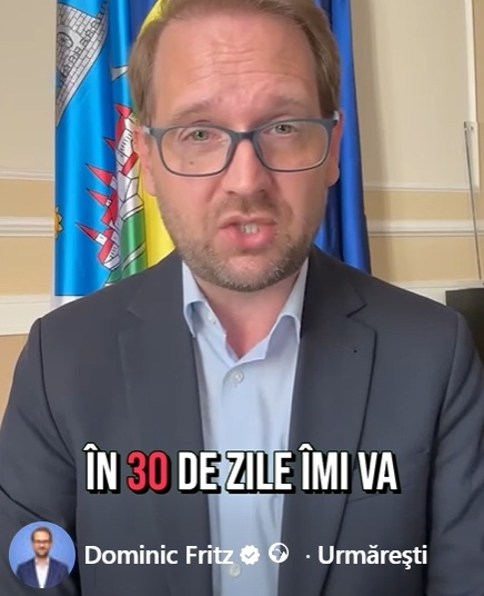 Dominic Fritz, primarul Timișoarei, după promulgarea noii legi ANI: „52.000 voturi ale timișorenilor, anulate, scuipate.”