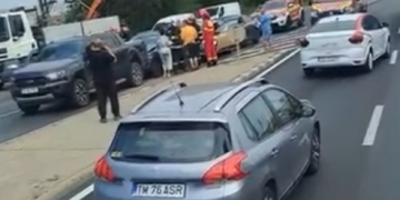 Carambol cu 4 mașini, la ieșire din Timișoara