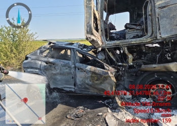 Accident cumplit pe un drum din Banat! Un şofer a murit carbonizat FOTO