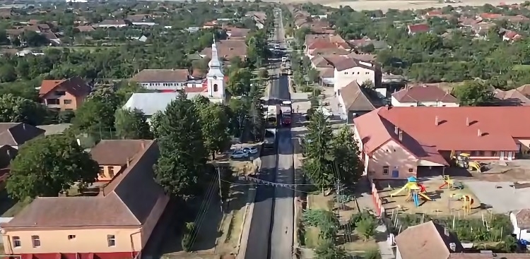 Drumul Județean 691 din județul Timiș, finalizat în proporție de 60%