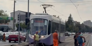 Bulevardul Rebreanu, aproape finalizat înainte de începerea școlii. Ultimele lucrări, la intersecția cu Brâncoveanu