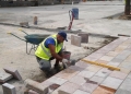 Modernizarea Pieței Traian din Timișoara, aproape de final. Se montează piatra naturală