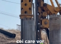 Șantierul de la pasajul Slavici–Polonă avansează. Echipele de muncitori lucrează zi și noapte