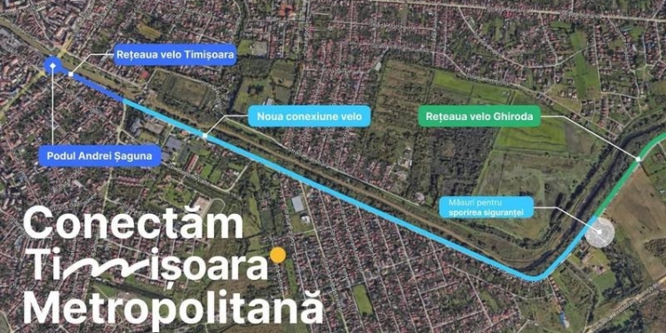O nouă pistă velo va lega Timișoara de Ghiroda, pe malul Begăi