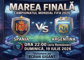 Marea Finală a Campionatului Mondial, transmisă pe un ecran gigant la Cărpiniş