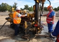 Au început forajele pentru studiul geotehnic la stadionul „Dan Păltinișanu” FOTO