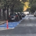 Zonă de drop-off la Colegiul Bănăţean din Timişoara, rezervată pentru lăsarea și preluarea elevilor