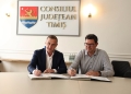 CJ Timiş, parteneriat cu Dumbrăviţa pentru a contribui la construirea şcolii pe locul fostului Incubator de Afaceri
