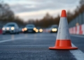 Lucrări de asfaltare pe timp de noapte în sensul giratoriu mic de pe Calea Buziașului! Trafic deviat emporar