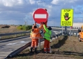 Indicatoare suplimentare pentru prevenirea accesului pe sensul greşit pe autostradă, în vestul ţării FOO