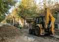 Regenerarea zonei Traian: un sfert din pavajul de piatră naturală este montat şi se introduce un sistem special pentru dezvoltarea arborilor FOTO